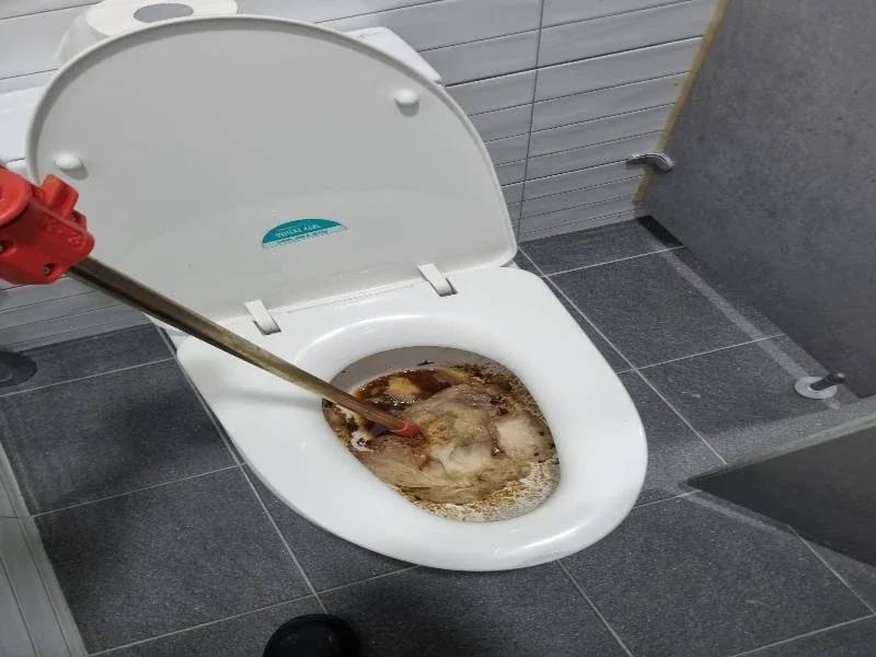 배곧 변기막힘 작업사례 24
