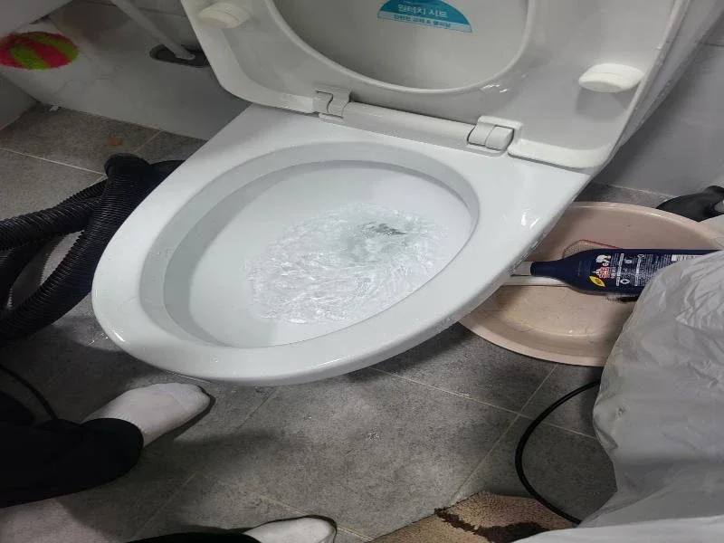 배곧 변기막힘 작업사례 27